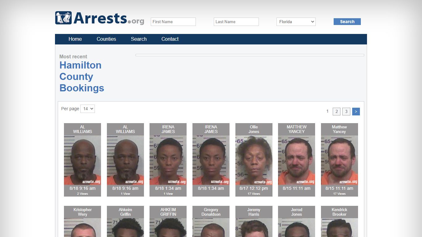 Hamilton County Arrests and Inmate Search